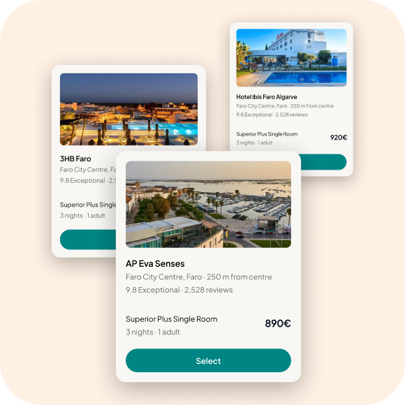 Worldwide flight and hotel inventory